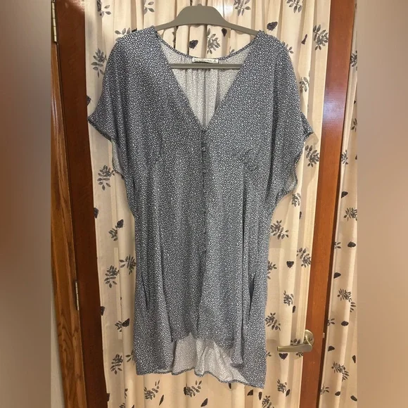 oversized graphic t shirt dress 1431GD